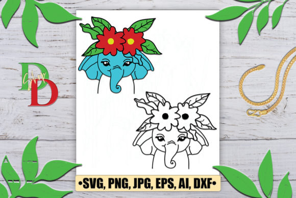 Elephant, Floral Wreath, Flower: A Crafts & Graphics Review