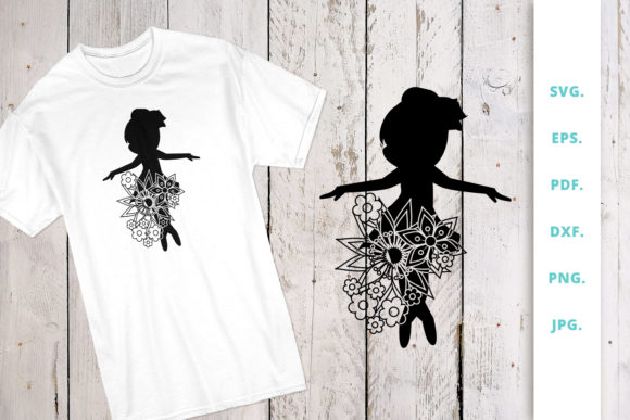 Floral Ballerina Silhouette 3: A Review for Graphics and Crafts Publishing