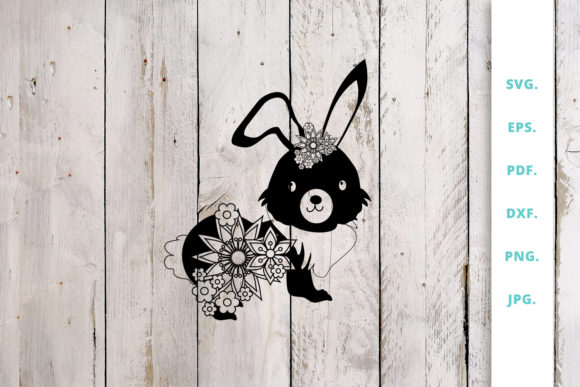 Floral Easter Bunny Cut File 2: A Designer's Review for Crafts and Graphics