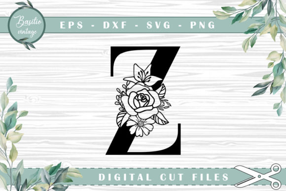 Floral Letter Z Alphabet Cutting Files: A Designer's Reality Check
