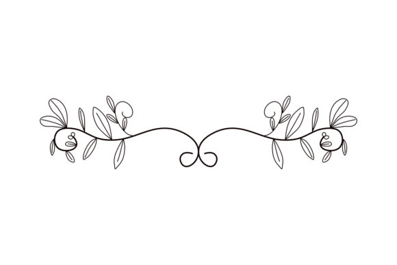 Floral Ribbon Banner No.9: A Designer's Review for Crafts and Graphics