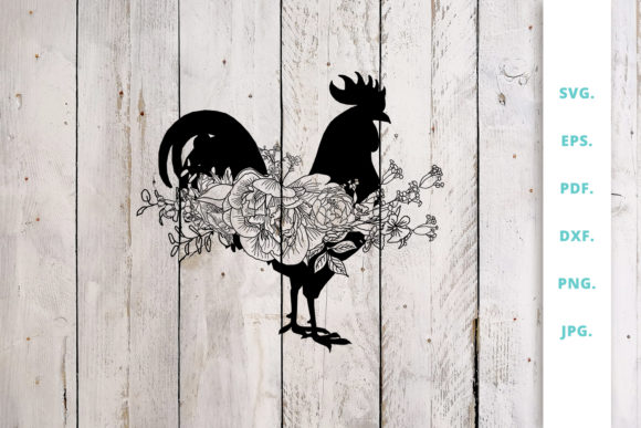 Floral Rooster, Animal Farm: A Crafts and Graphics Review