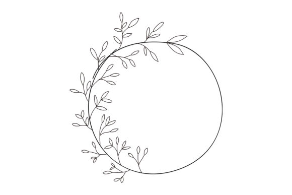 Floral Round Frame No.6: A Crafts and Graphics Review for Sellers