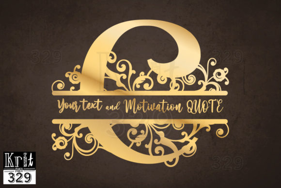 Floral Vine Alphabet Split Monogram C: A Review for Graphics and Crafts in Publishing