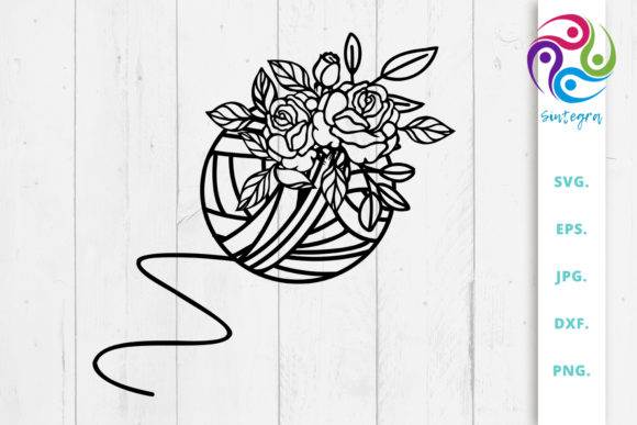 Floral Yarn Thread Svg File Review for Graphics and Crafts