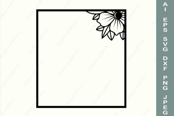 Flower Border, Square Floral Frame: A Crafts and Graphics Review