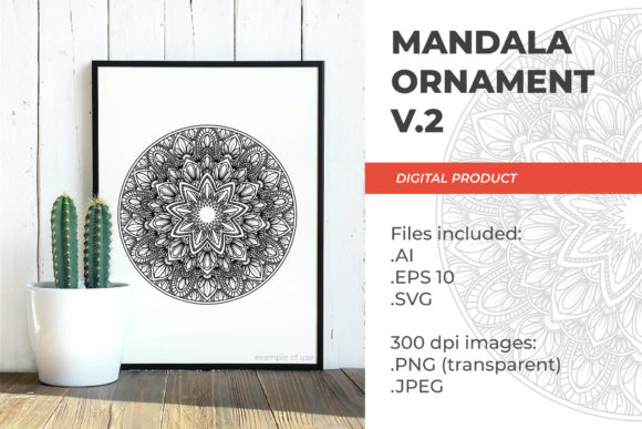 Mandala - Floral Vintage V.2 for Graphics and Patterns