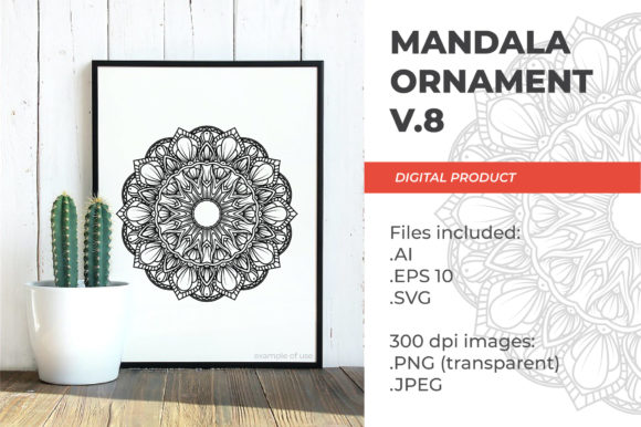Mandala - Floral Vintage V.8: Premium Graphics & Patterns for Branding
