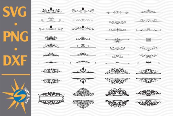 Ornament Floral Dividers for Graphics & Crafts