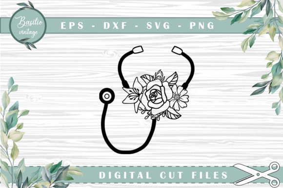 Stethoscope Floral Nurse Cutting Files: A Designer's Review