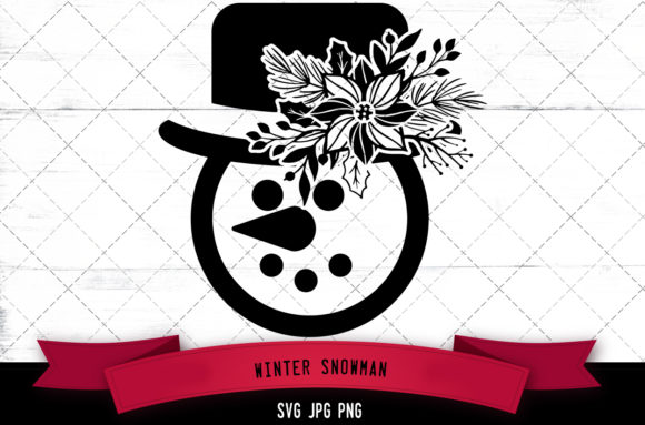 Winter Snowman Floral: A Crafts and Graphics Review for Sellers